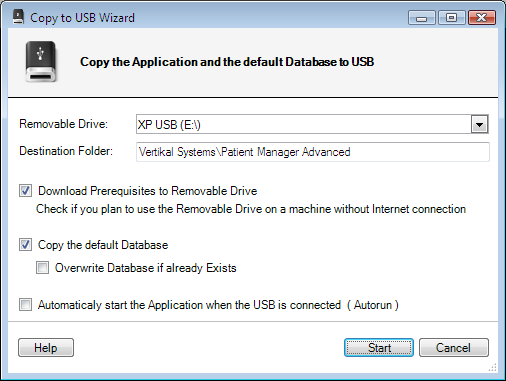 Copy to USB Wizard
